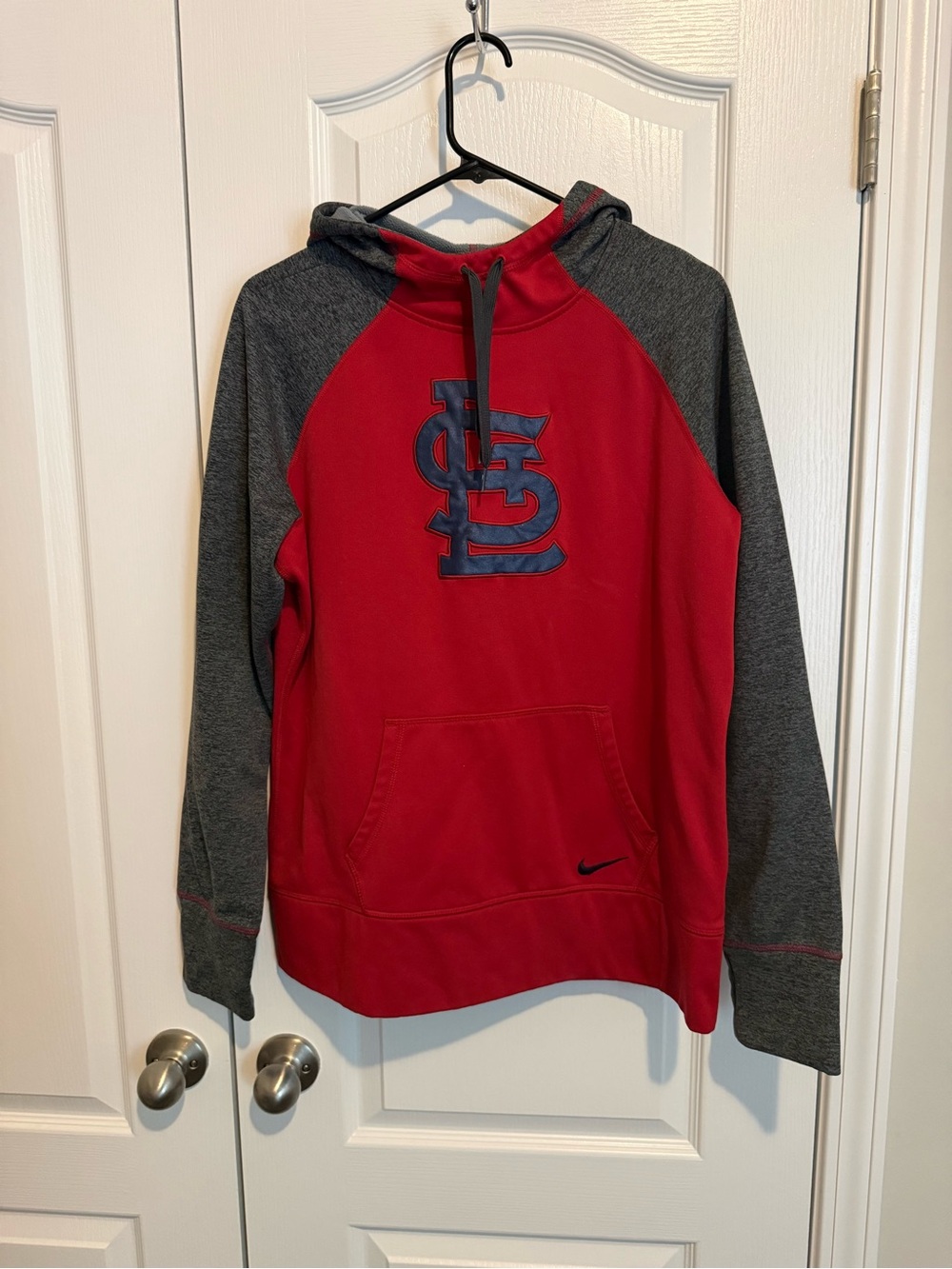Nike Red & Gray St. Louis Cardinals Pullover Hoodie